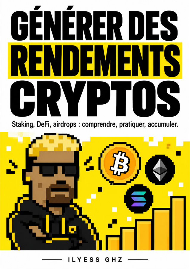 Couverture de l'ebook Générer des rendements cryptos